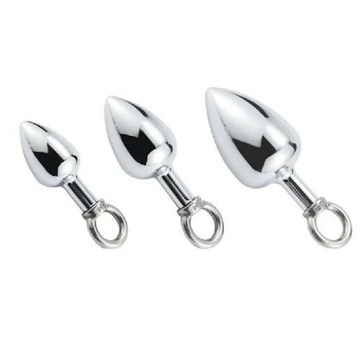 Anal Hook DiscreetChoice with Steel 4663 Stainless Ring Set Cock 0613